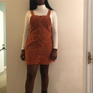 Overall zip up dress